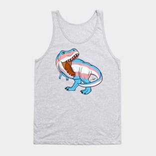 Transosaurus Rex (Scaled) - Transgender Pride Tank Top